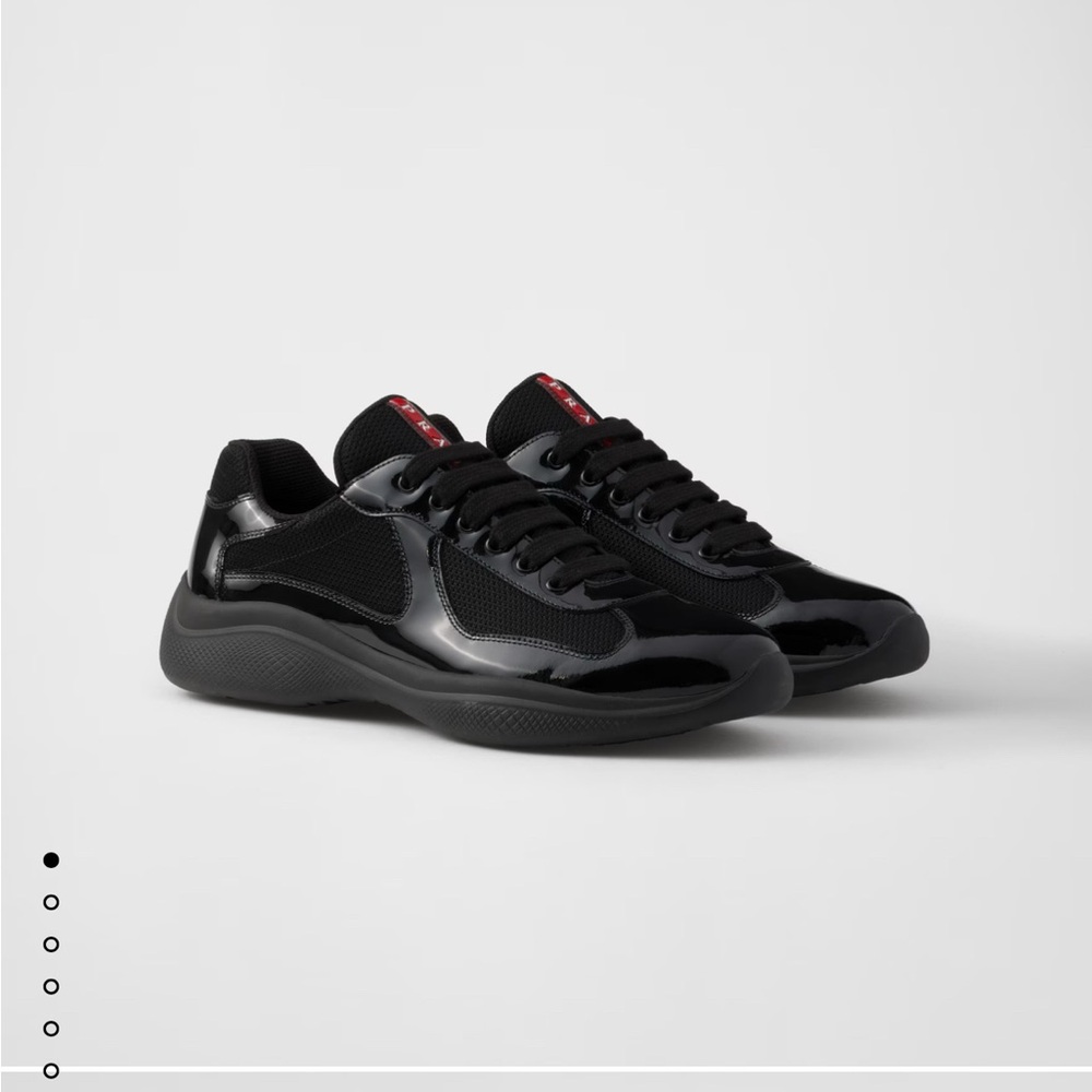 Prada Black Sneakers Sleek Minimalist Design